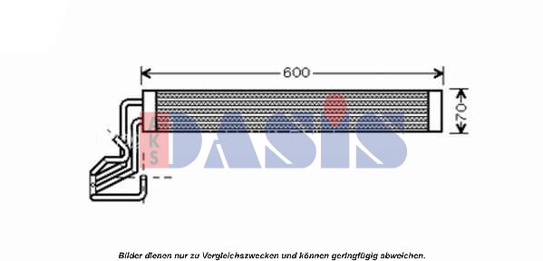 AKS DASIS Eļļas radiators, Motoreļļa 046001N